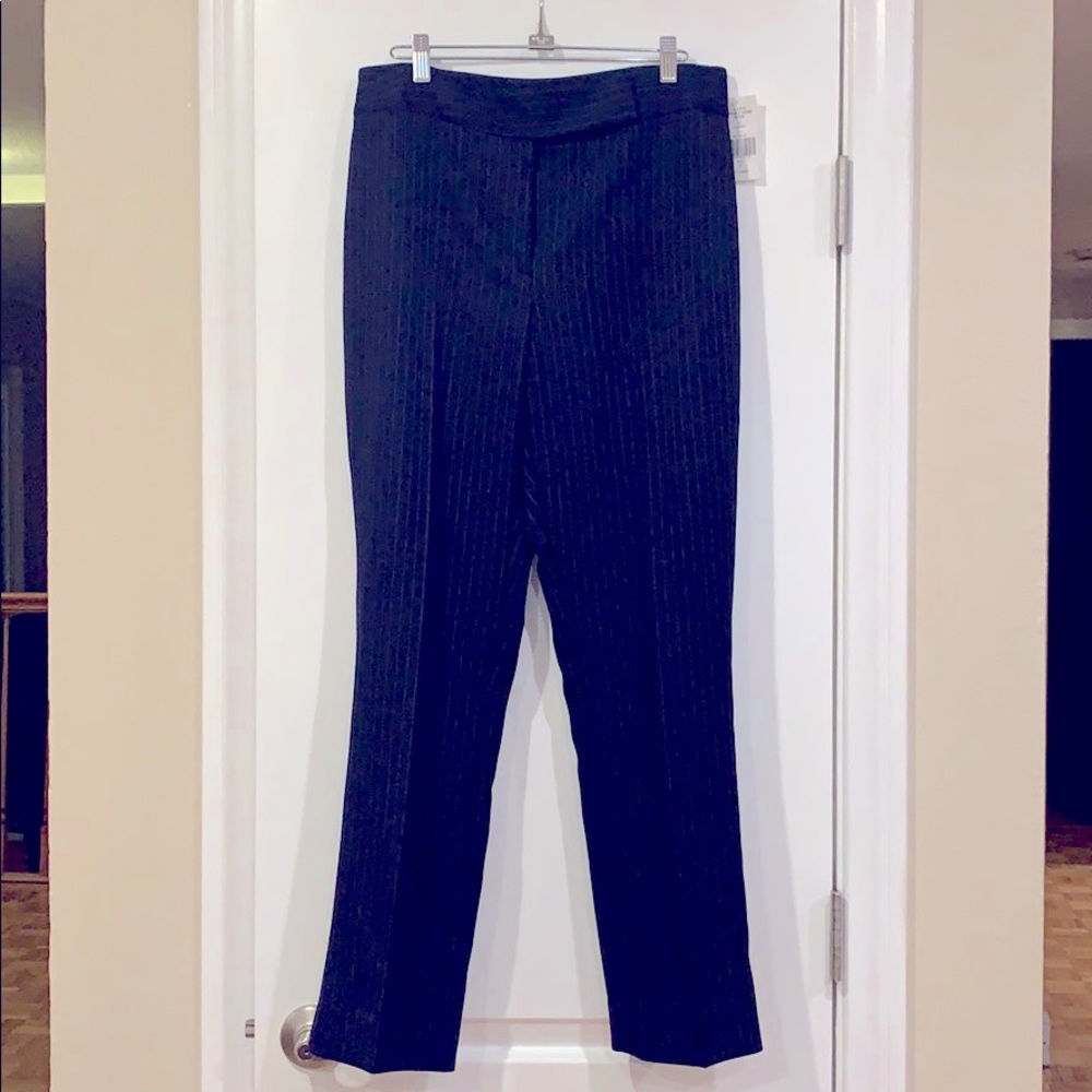 Tahari Navy Pin-Stripe Business Suit